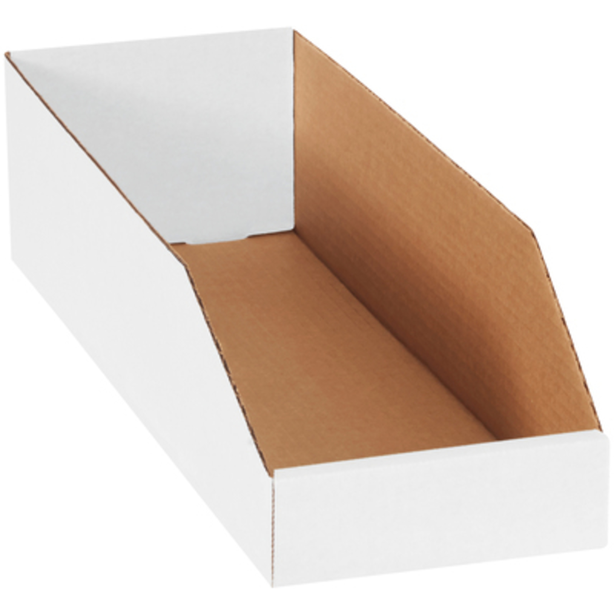 6 x 18 x 4 1/2in. White Bin Boxes 50/CS, Height 4.5 in, Width 6 in, Bins Included (qty.) 50 Model# BINBWZ618